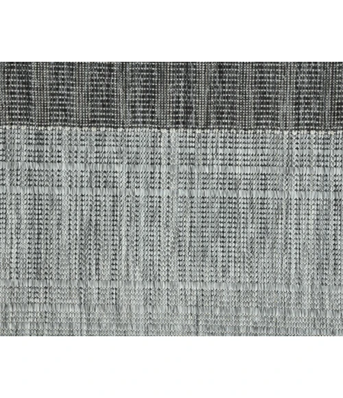 Maryland Blessy Silver Striped Indoor/Outdoor Area Rug