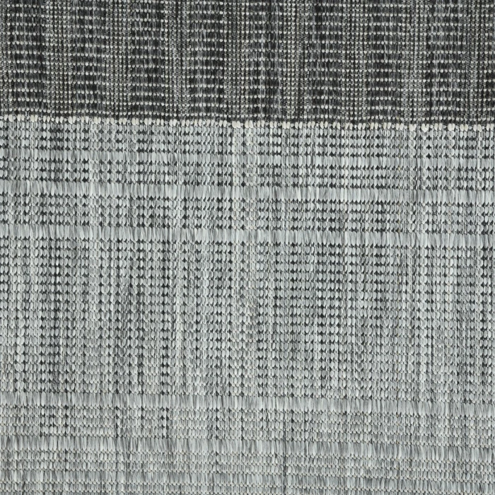 Maryland Blessy Silver Striped Indoor/Outdoor Area Rug