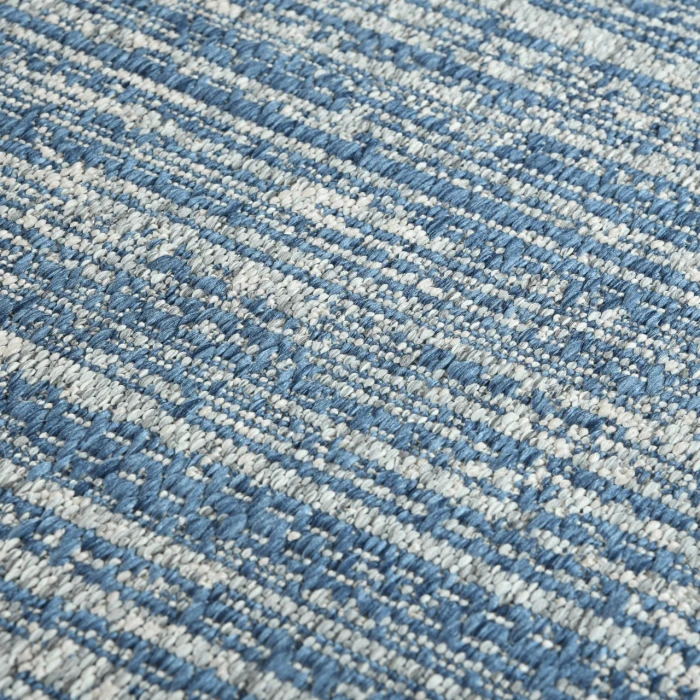 Maryland Cecil Blue Striped Indoor/Outdoor Area Rug