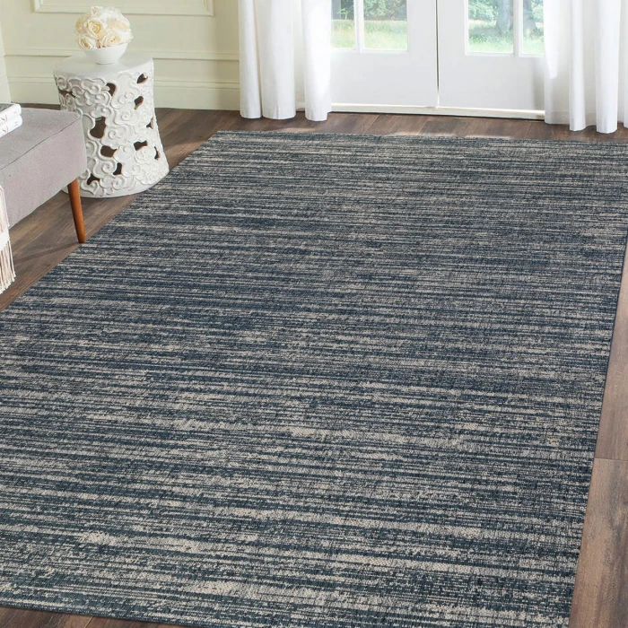 Maryland Cecil Blue Striped Indoor/Outdoor Area Rug