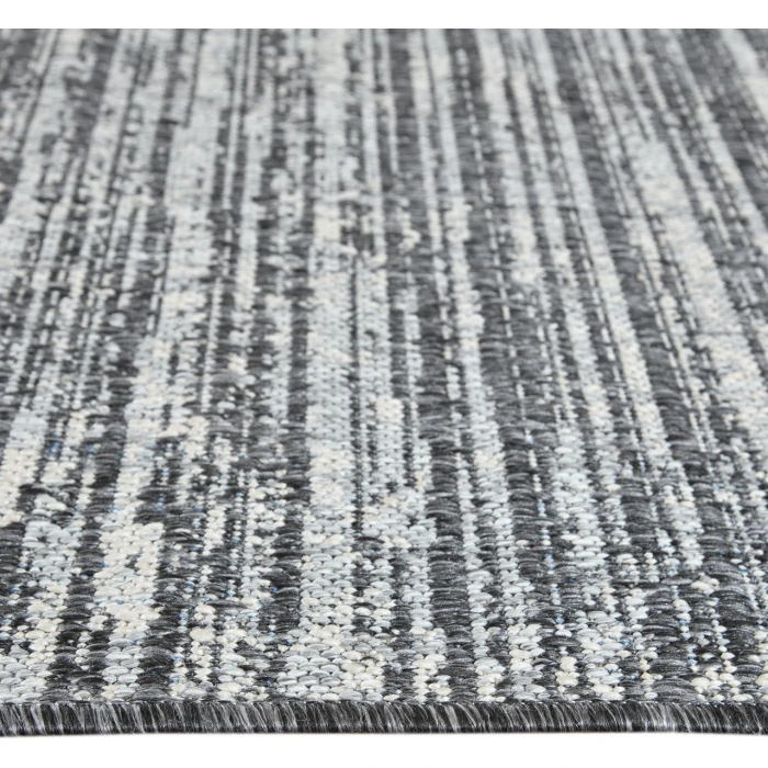 Maryland Cecil Iron Striped Indoor/Outdoor Area Rug