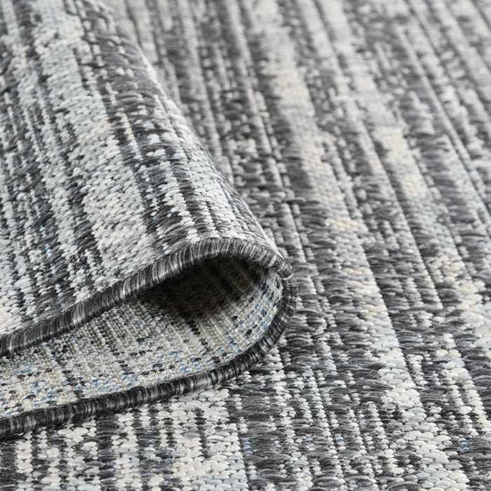 Maryland Cecil Iron Striped Indoor/Outdoor Area Rug