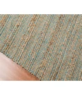Amer Naturals Sinclair Blue Organic Jute/Cotton Flatweave Area Rug 8'x10'