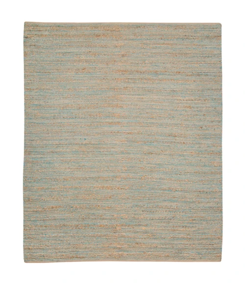 Amer Naturals Sinclair Blue Organic Jute/Cotton Flatweave Area Rug 8'x10'