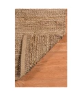 Amer Naturals Sinclair Brown Organic Jute/Cotton Flatweave Area Rug 5'x8'
