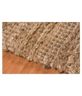 Amer Naturals Sinclair Brown Organic Jute/Cotton Flatweave Area Rug 5'x8'