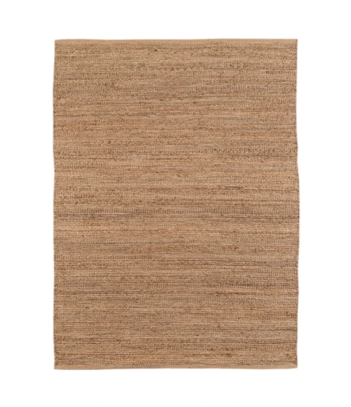 Amer Naturals Sinclair Brown Organic Jute/Cotton Flatweave Area Rug 5'x8'