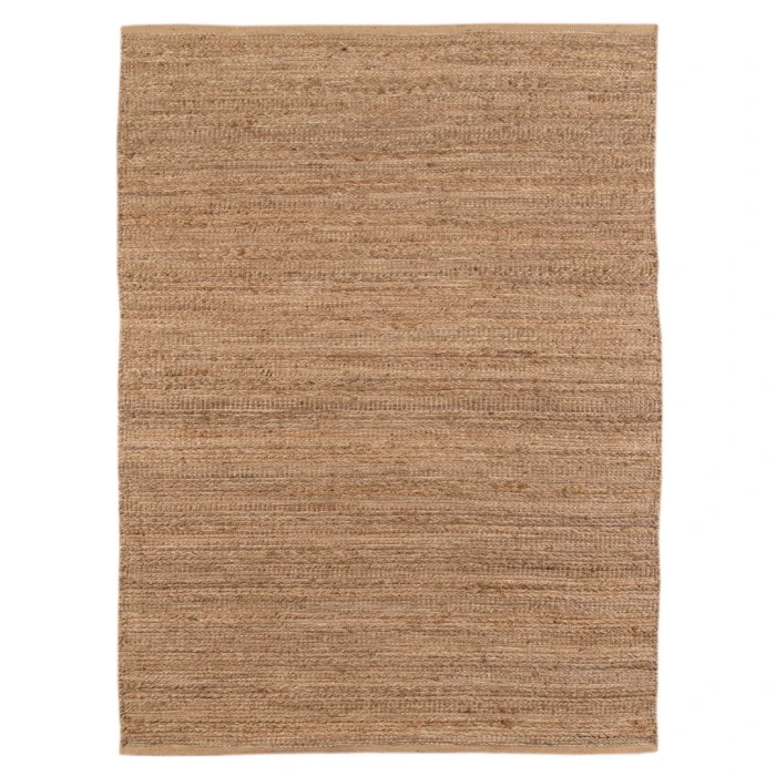 Amer Naturals Sinclair Brown Organic Jute/Cotton Flatweave Area Rug 8'x10'