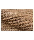 Amer Naturals Sinclair Brown Organic Jute/Cotton Flatweave Area Rug 5'x8'