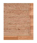 Amer Naturals Sinclair Orange Organic Jute/Cotton Flatweave Area Rug 8'x10'