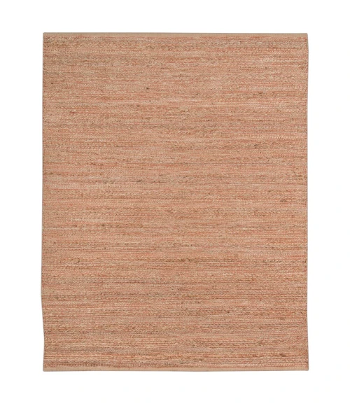 Amer Naturals Sinclair Orange Organic Jute/Cotton Flatweave Area Rug 8'x10'