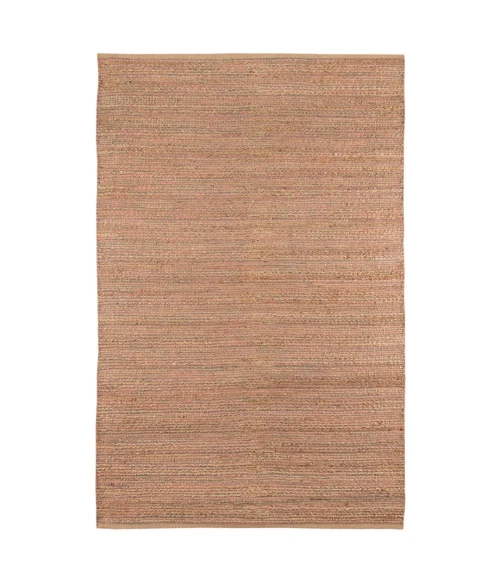 Amer Naturals Sinclair Pink Organic Jute/Cotton Flatweave Area Rug 3'x5'