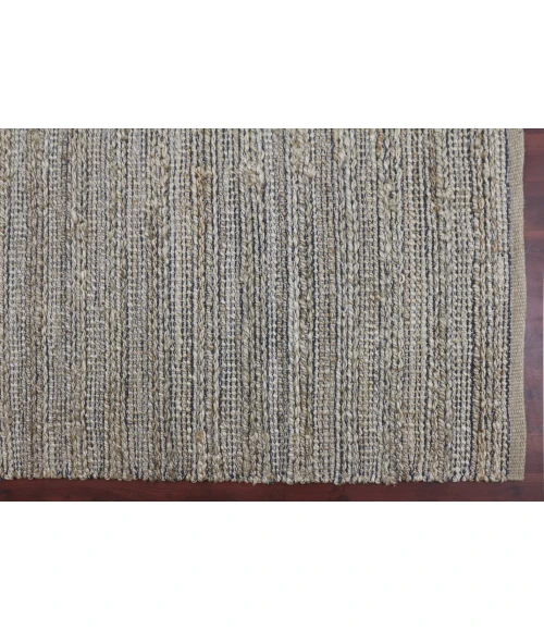 Amer Naturals Sinclair Dark Gray Organic Jute/Cotton Flatweave Area Rug 2'x3'