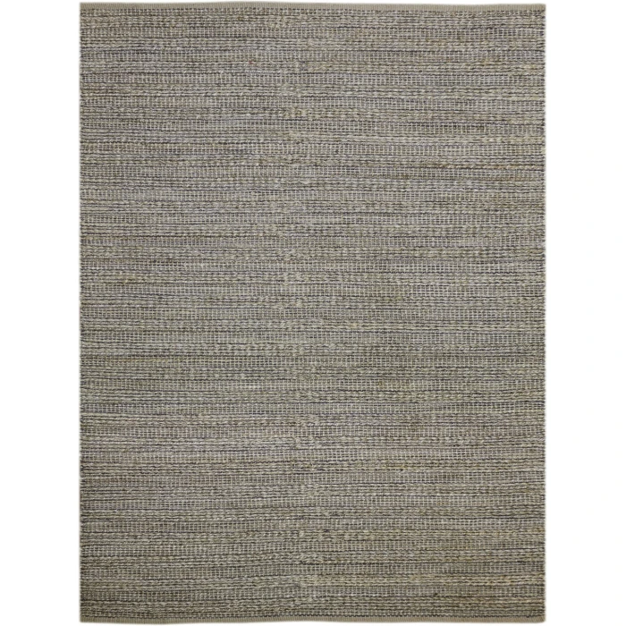 Amer Naturals Sinclair Dark Gray Organic Jute/Cotton Flatweave Area Rug 3'x5'