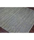 Amer Naturals Sinclair Navy Organic Jute/Cotton Flatweave Area Rug 8'x10'