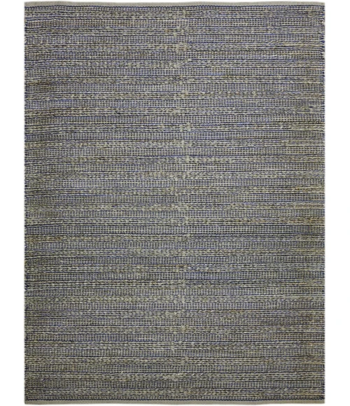 Amer Naturals Sinclair Navy Organic Jute/Cotton Flatweave Area Rug 8'x10'