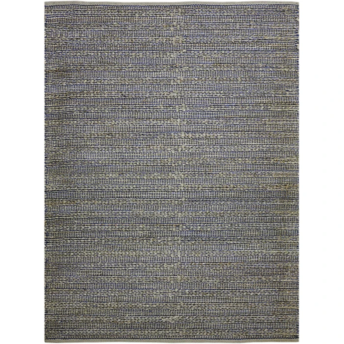 Amer Naturals Sinclair Navy Organic Jute/Cotton Flatweave Area Rug 3'x5'