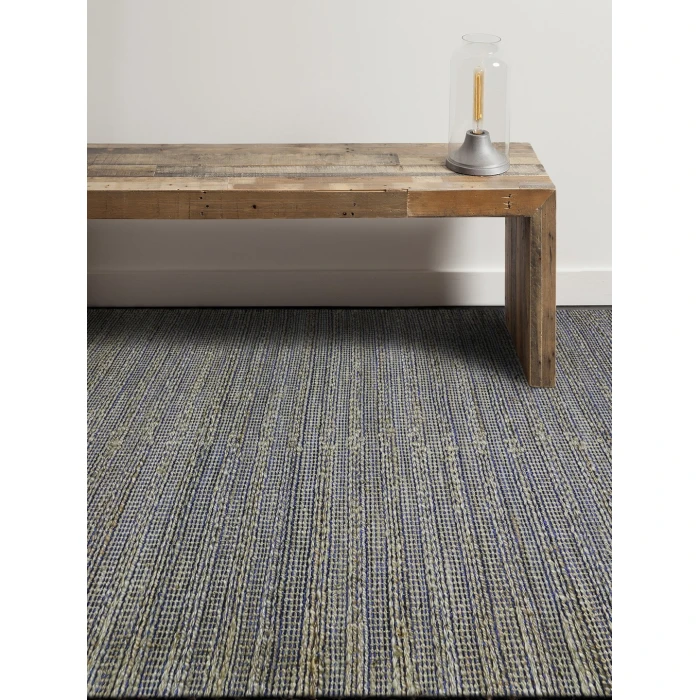 Amer Naturals Sinclair Navy Organic Jute/Cotton Flatweave Area Rug 3'x5'