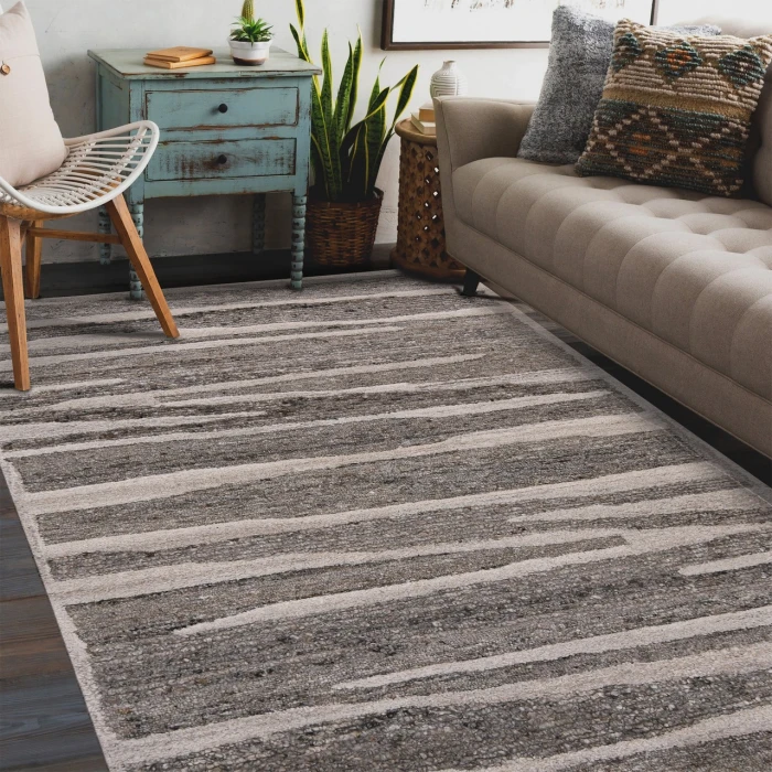 Amer Nimbus Beige Brown NIM-7 7ft.9in. x 9ft.9in. Rect. Rug