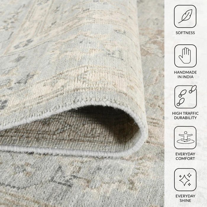 Amer Nuit Arabe Ice Blue NUI-134 8ft. x 10ft. Rect. Rug