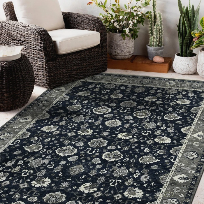 Amer Nuit Arabe Blue Sapphire NUI-20 8ft. x 10ft. Rect. Rug