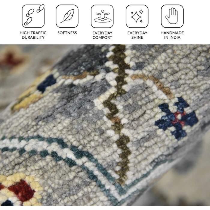 Amer Nuit Arabe Deep Silver NUI-74 9ft. x 12ft. Rect. Rug