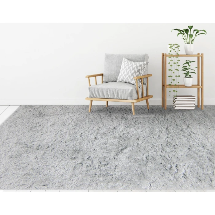 Amer Odyssey Morris Silver Polyester Shag Area Rug 9'x13'