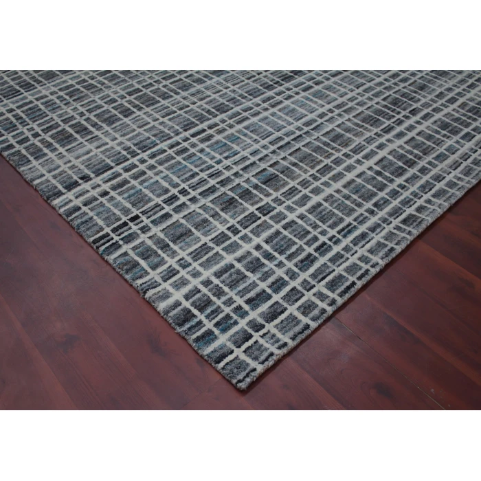 Amer Paradise Lorette Gray Hand-Woven Wool Blend Area Rug 2'x3'