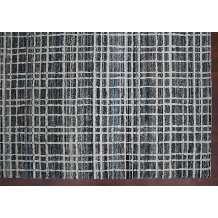 Amer Paradise Lorette Gray Hand-Woven Wool Blend Area Rug 2'x3'