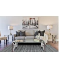 Amer Paradise Lorette Gray Hand-Woven Wool Blend Area Rug 5'x8'