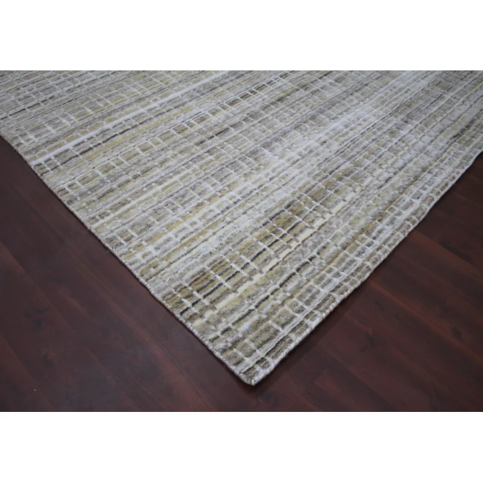 Amer Paradise Lorette Gold Hand-Woven Wool Blend Area Rug 3'x5'