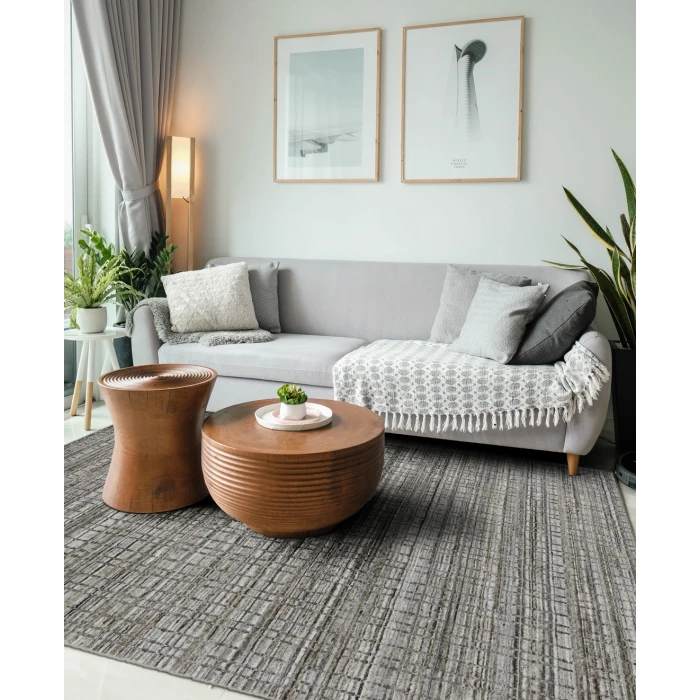 Amer Paradise Lorette Beige Hand-Woven Wool Blend Area Rug 2'x3'