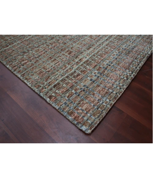 Amer Paradise Lorette Brick Red Hand-Woven Wool Blend Area Rug 2'x3'