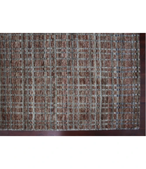 Amer Paradise Lorette Brick Red Hand-Woven Wool Blend Area Rug 2'x3'
