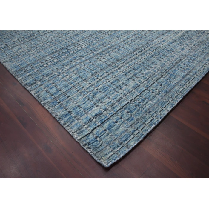 Amer Paradise Lorette Blue Hand-Woven Wool Blend Area Rug 3'x5'