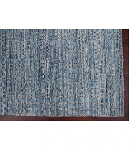 Amer Paradise Lorette Blue Hand-Woven Wool Blend Area Rug 3'x5'