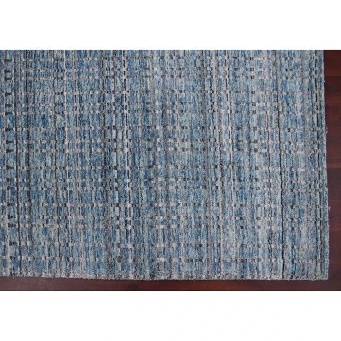 Amer Paradise Lorette Blue Hand-Woven Wool Blend Area Rug 3'x5'