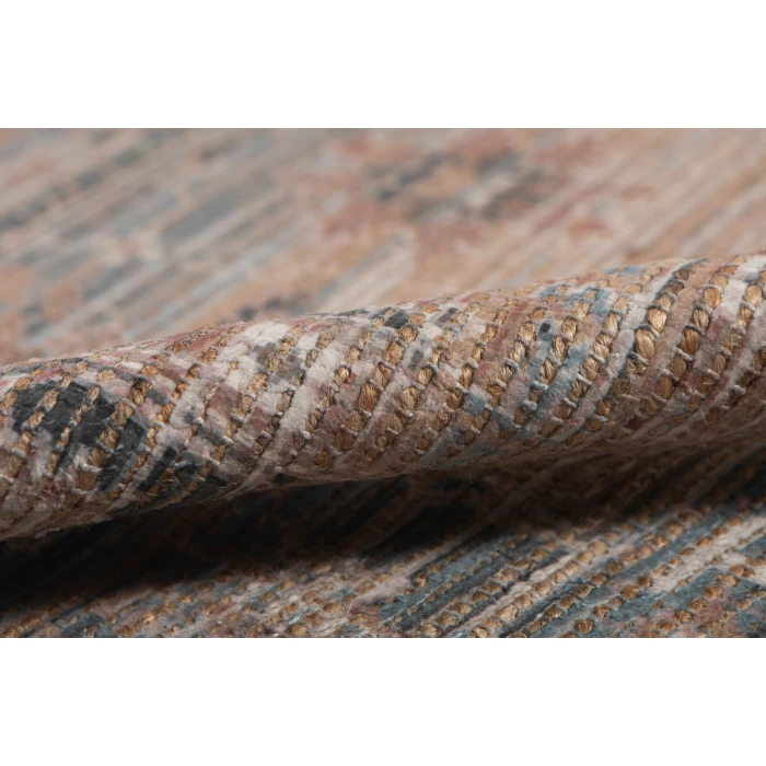 Amer Prairie Hays Blue/Green Jute/Polyester Flatweave Area Rug 3'6"x5'6"