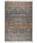 Amer Prairie Andover Blue/Orange Jute/Polyester Flatweave Area Rug 5'x7'6"