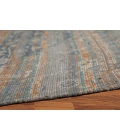 Amer Prairie Andover Blue/Orange Jute/Polyester Flatweave Area Rug 5'x7'6"