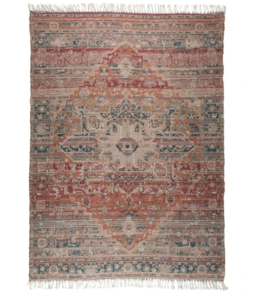 Amer Prairie Leawood Multicolor Jute/Polyester Flatweave Area Rug 5'x7'6"