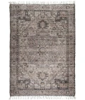 Amer Prairie Sprail Grey/Pink Jute/Polyester Flatweave Area Rug 2'x3'
