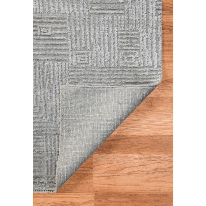 Amer Quartz Desoto Ivory Hand-Knotted Wool Blend Area Rug 9'x12'