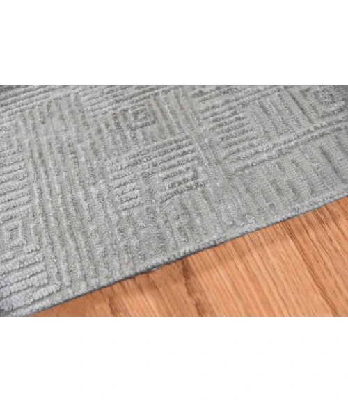 Amer Quartz Desoto Ivory Hand-Knotted Wool Blend Area Rug 10'x14'