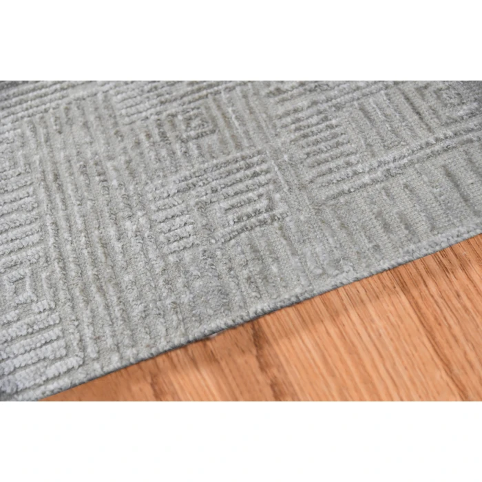 Amer Quartz Desoto Ivory Hand-Knotted Wool Blend Area Rug 9'x12'