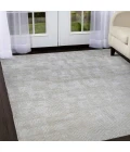 Amer Quartz Desoto Ivory Hand-Knotted Wool Blend Area Rug 10'x14'