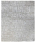 Amer Quartz Desoto Ivory Hand-Knotted Wool Blend Area Rug 10'x14'