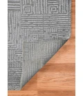 Amer Quartz Desoto Silver Hand-Knotted Wool Blend Area Rug 8'x10'