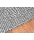Amer Quartz Desoto Silver Hand-Knotted Wool Blend Area Rug 8'x10'
