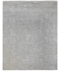 Amer Quartz Desoto Silver Hand-Knotted Wool Blend Area Rug 8'x10'